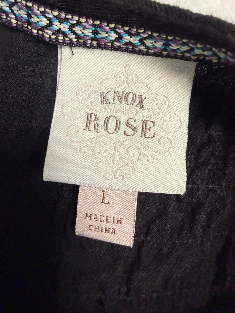 Knox Rose Black Dress Size Large - Picture 6 of 9